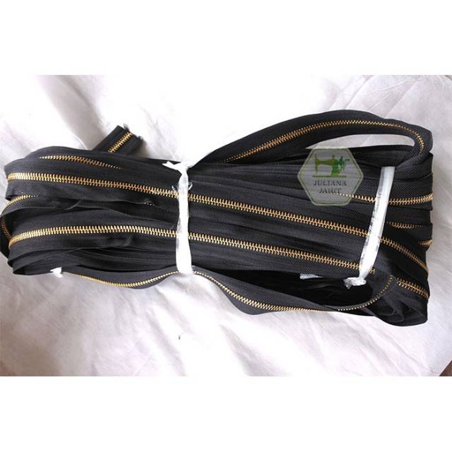 Resleting / Ritsleting Jaket Gigi Besi Meteran