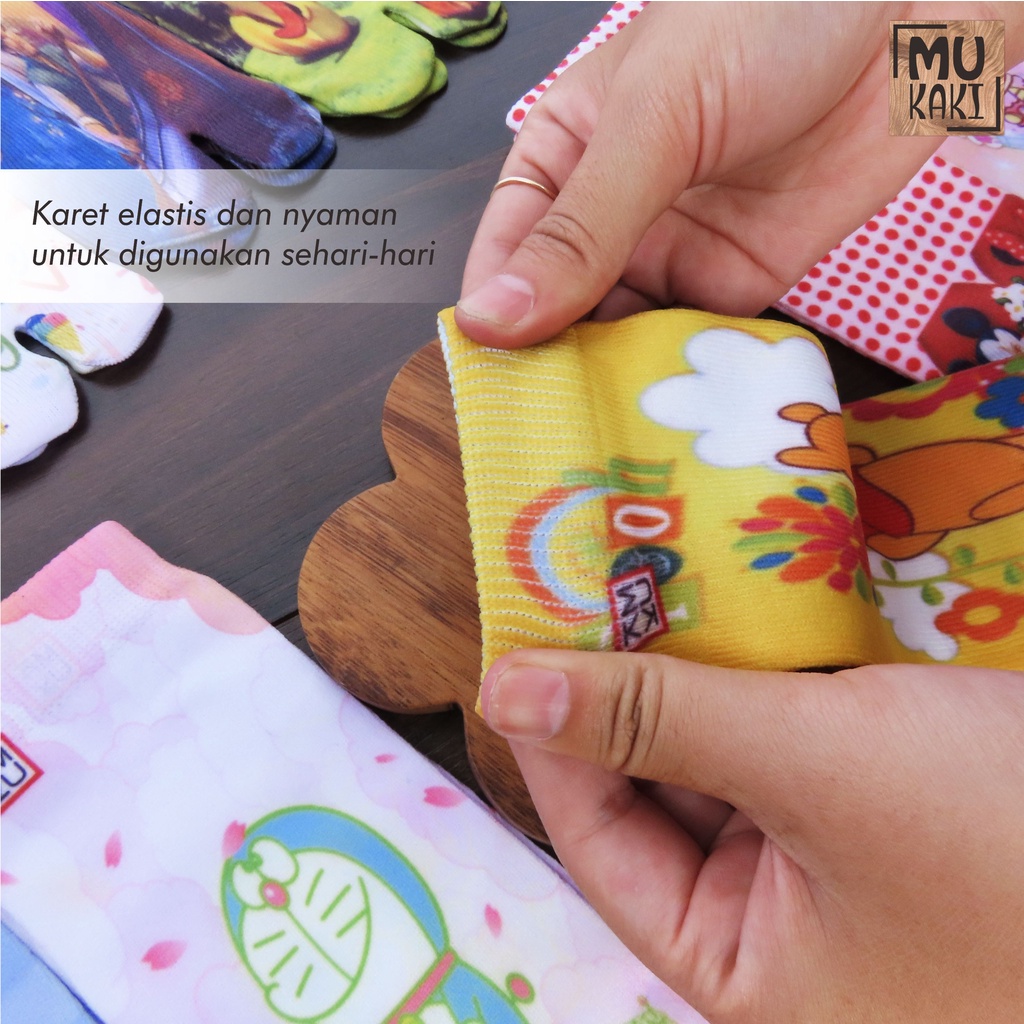 Kaos Kaki Jempol Anak Printing Karakter Murah Mukaki H