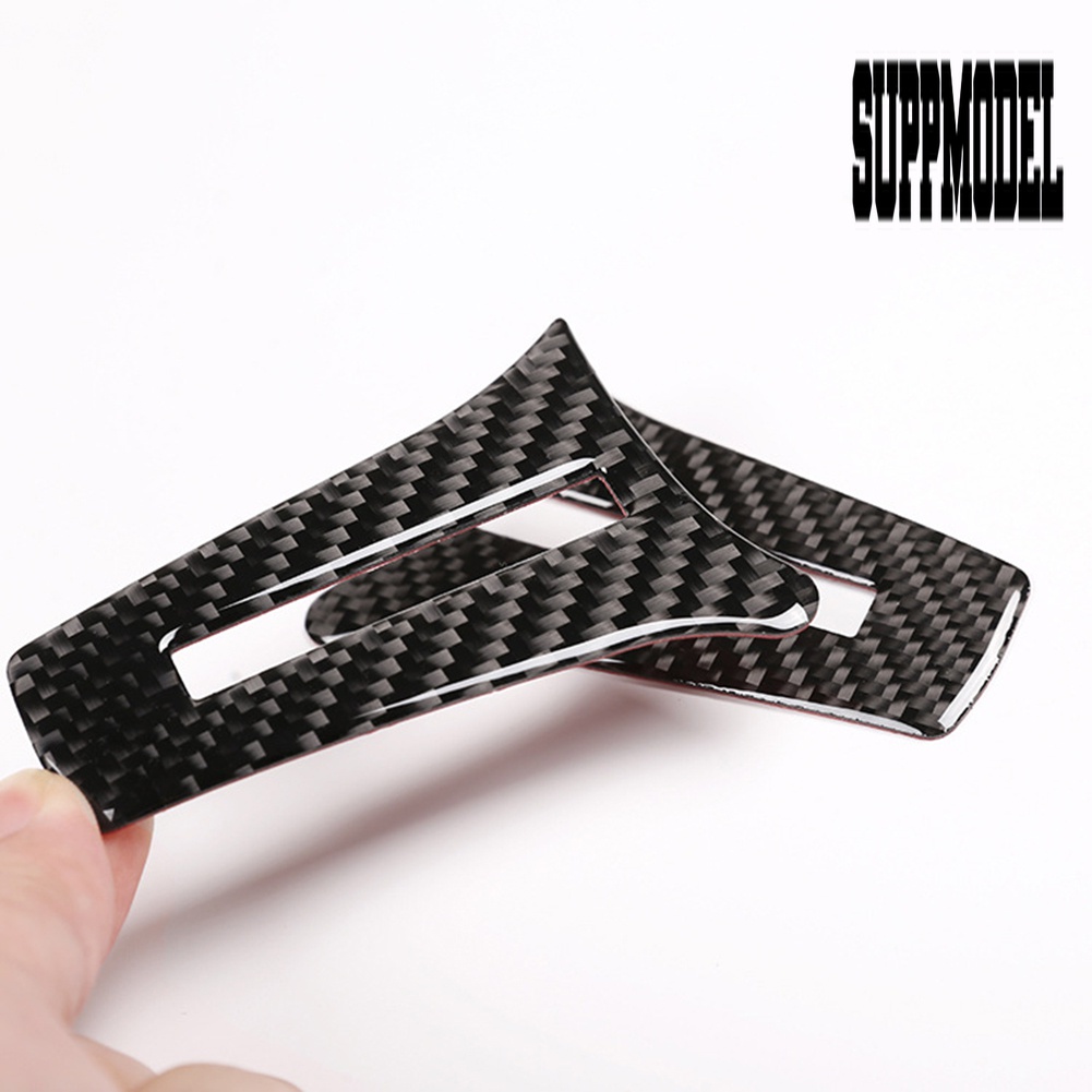 Stiker Cover Stir Mobil Bahan Carbon Fiber