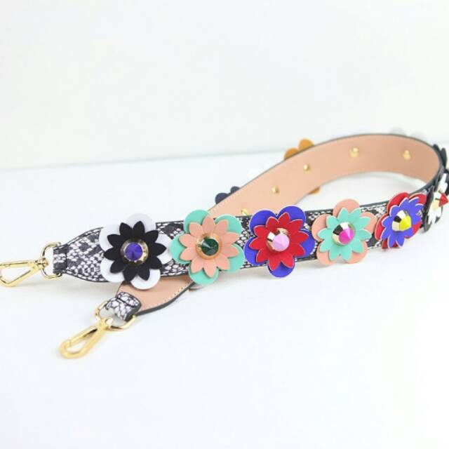 Strap You Snake and Rainbow Flower Inspired /Bagstrap /Wide Strap /Tali Tas Panjang