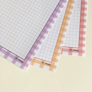 NEW B5 GRID  PAPER kertas  kotak  kotak  tulip version by 