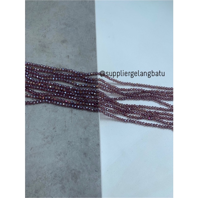 Crystal Ceko 4mm WINE PURPLE UNGU MUDA KUARSA kuarsa kristal quartz