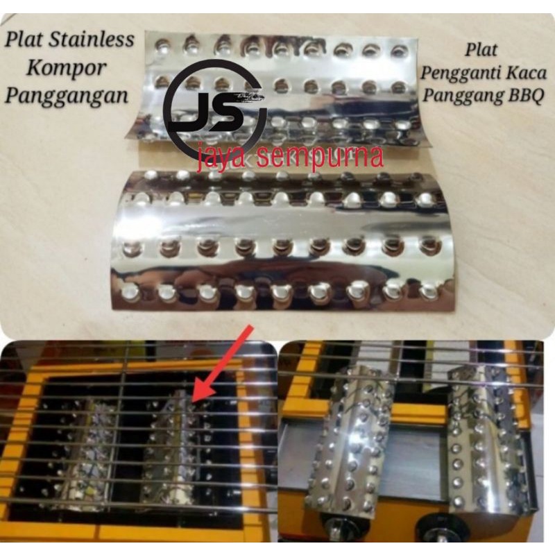 PLAT STAINLESS KOMPOR PANGGANGAN SOSIS