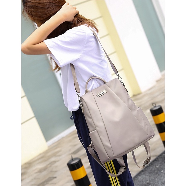 Tas Backpack Wanita Import - Tas Ransel Wanita - Tas Sekolah Terbaru - Tas Wanita Terbaru - Tas Ransel Wanita Anti Maling - Backpack Korea Impor - Tas Wanita 2in1 - BK10