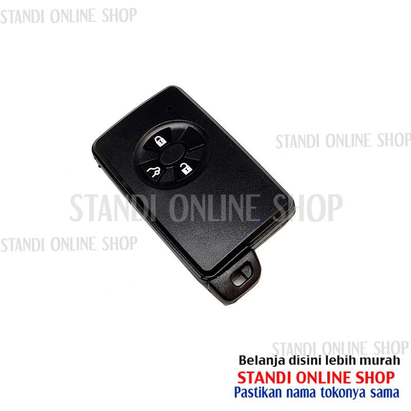 Cassing Remote Smartkey Keyless Toyota Vios 3 Tombol Hitam