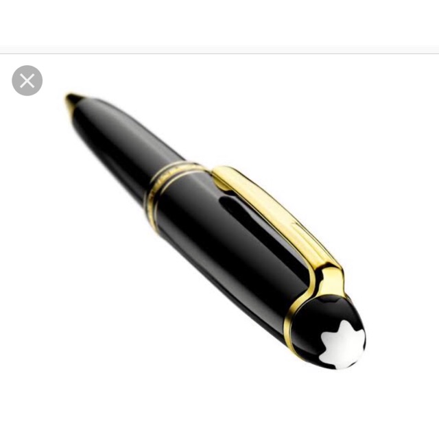 

Ballpoint mont blanc meisterstuck gold rim