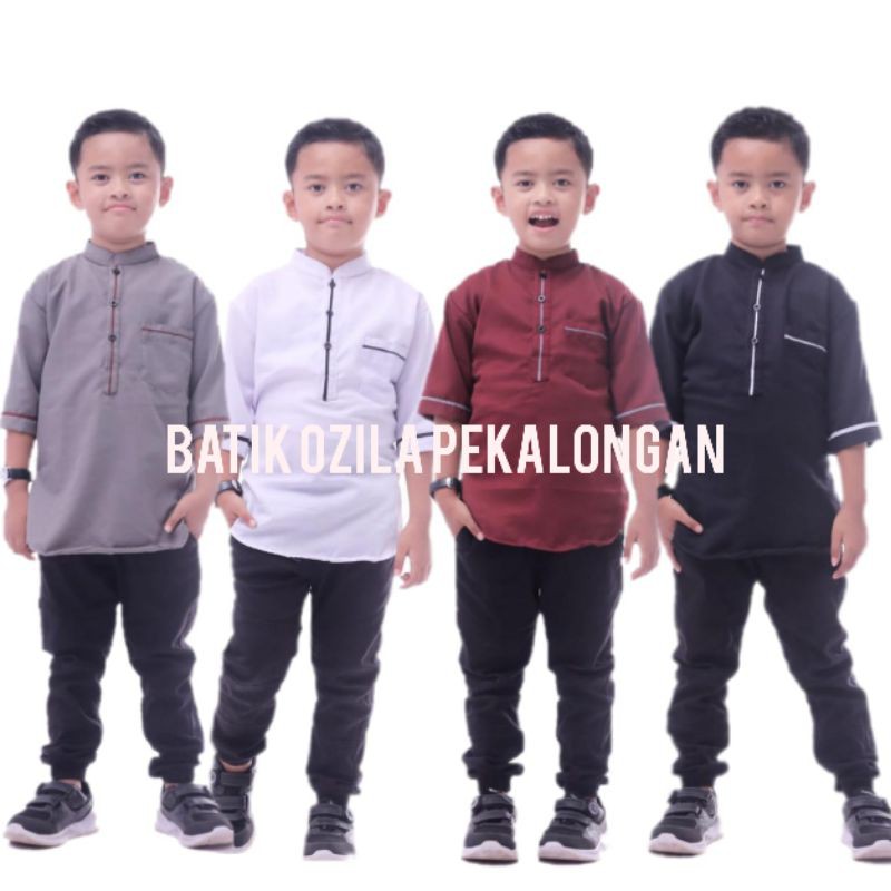 Baju Koko Anak - Baju Kurta Anak - Atasan Koko Anak Usia 2th-12th