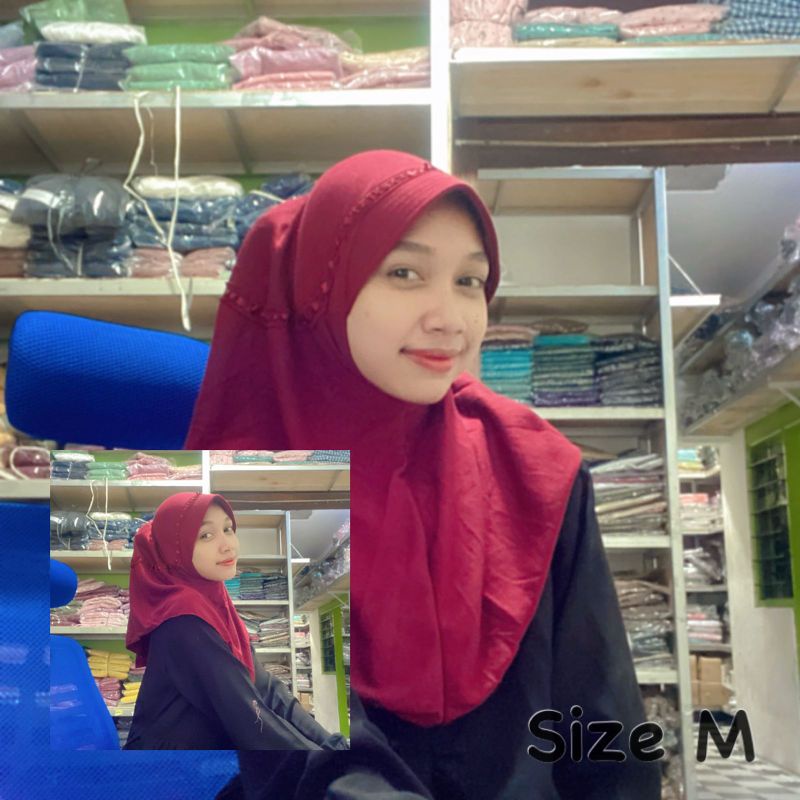 Jilbab Sekolah SMA size XL untuk SMA