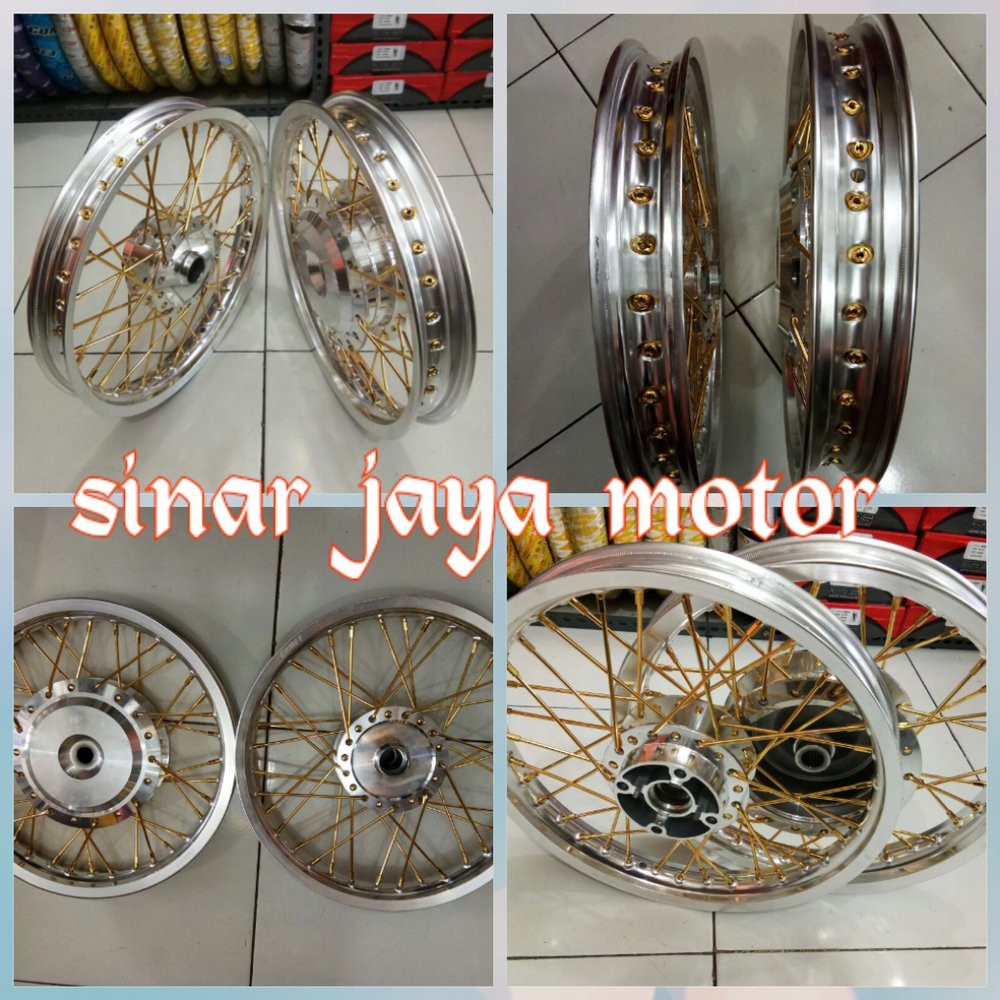velg jari jari tromol. ring 14. motor honda. beat. beat fi cod 57