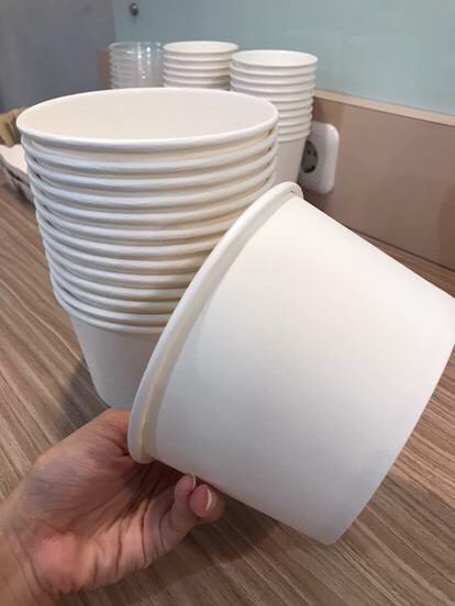 Paper Bowl 1000ml + Tutup / Mangkok Kertas 1000ml Food Grade