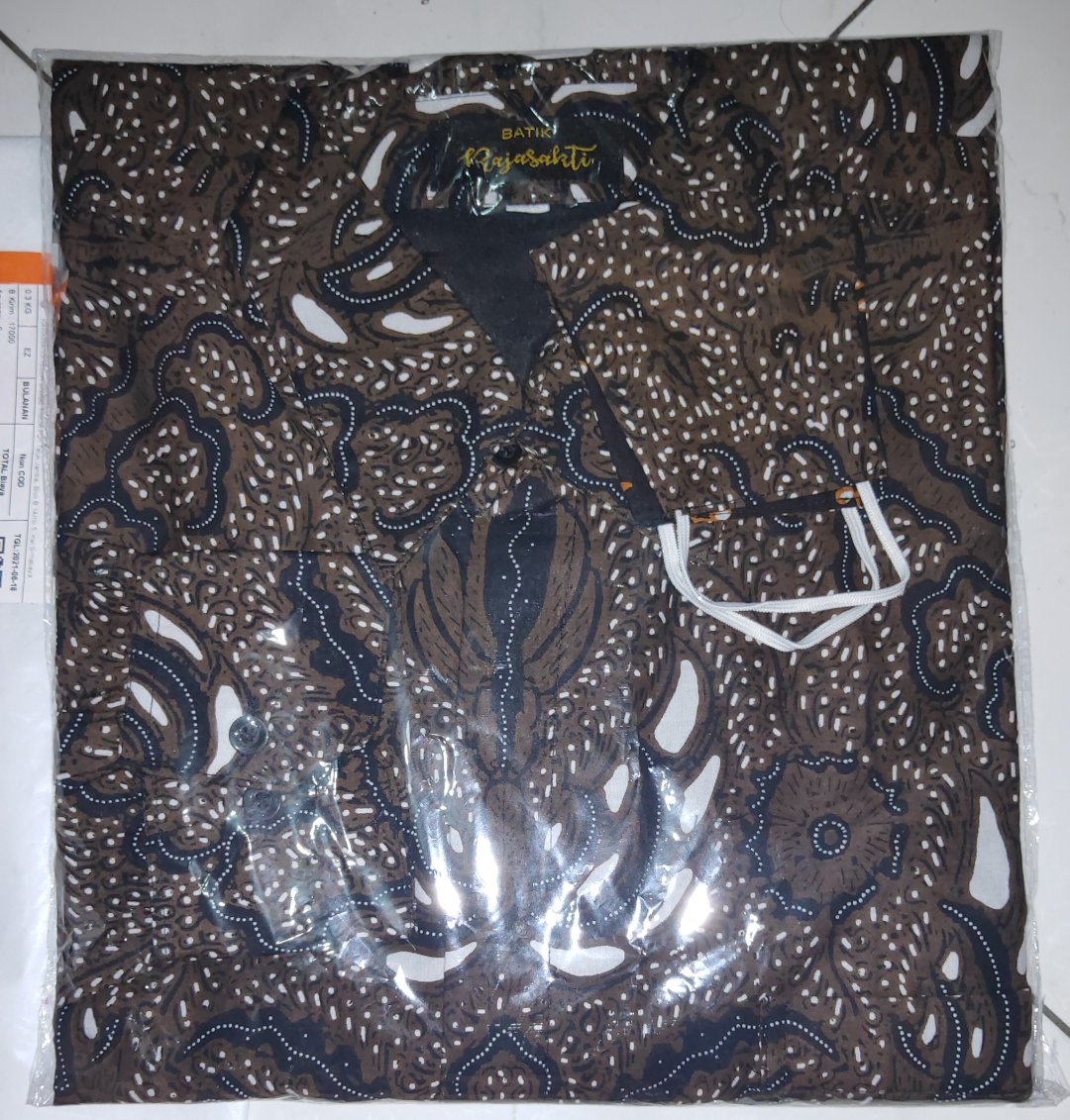 Saptha Kemeja Batik Solo Lengan Panjang Bahan Katun Halus Full Furing  By Batik Kanaya