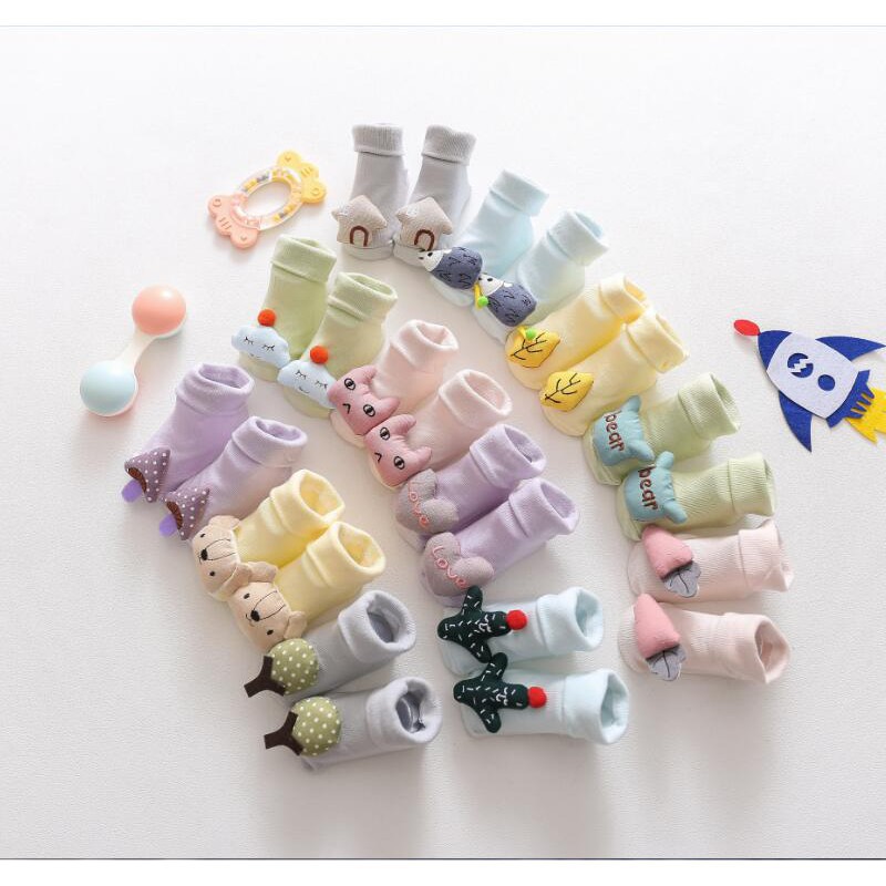 HappyOliver WOODLAND Kaos Kaki Bayi Anak Laki Laki Perempuan Import Bahan Berkualitas newborn - 24 Bulan