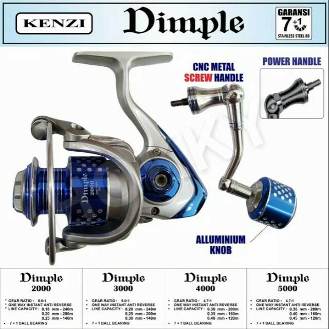 Rell gulungan pancing DIMPLE 5000 /RELL GULUNGAN PANCING