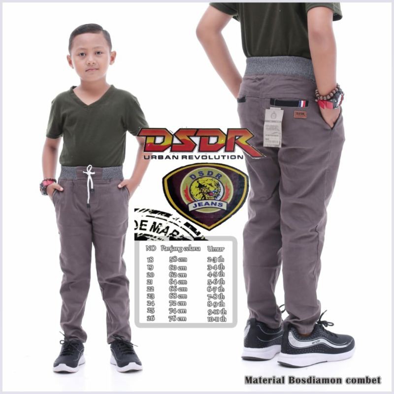 Celana Rib Chinos Premium Anak Tanggung //Celana Panjang Anak