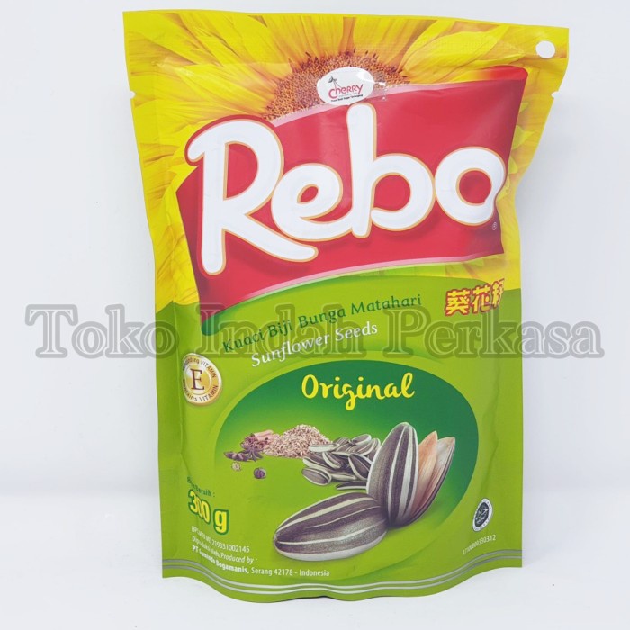 

Q121Sa Kuaci Rebo Original 300Grm / Rebo Kuaci Biji Bunga Matahari 300 Grm - Tanpa Bubble