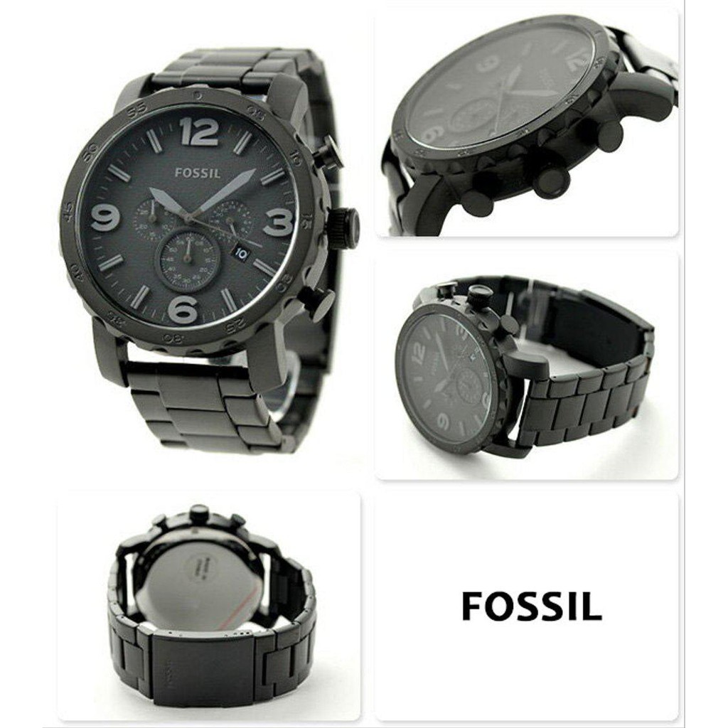 fossil jr-1401 black 50mm original