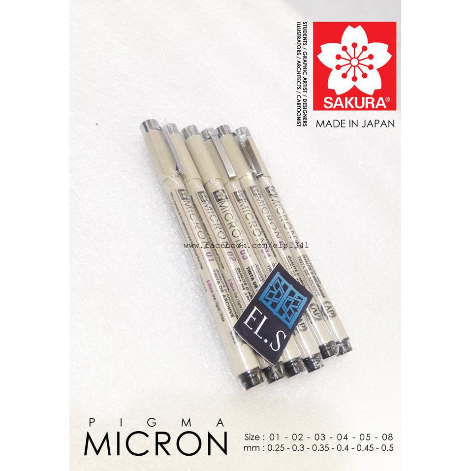 

Sakura Pigma Micron Pen 01-08