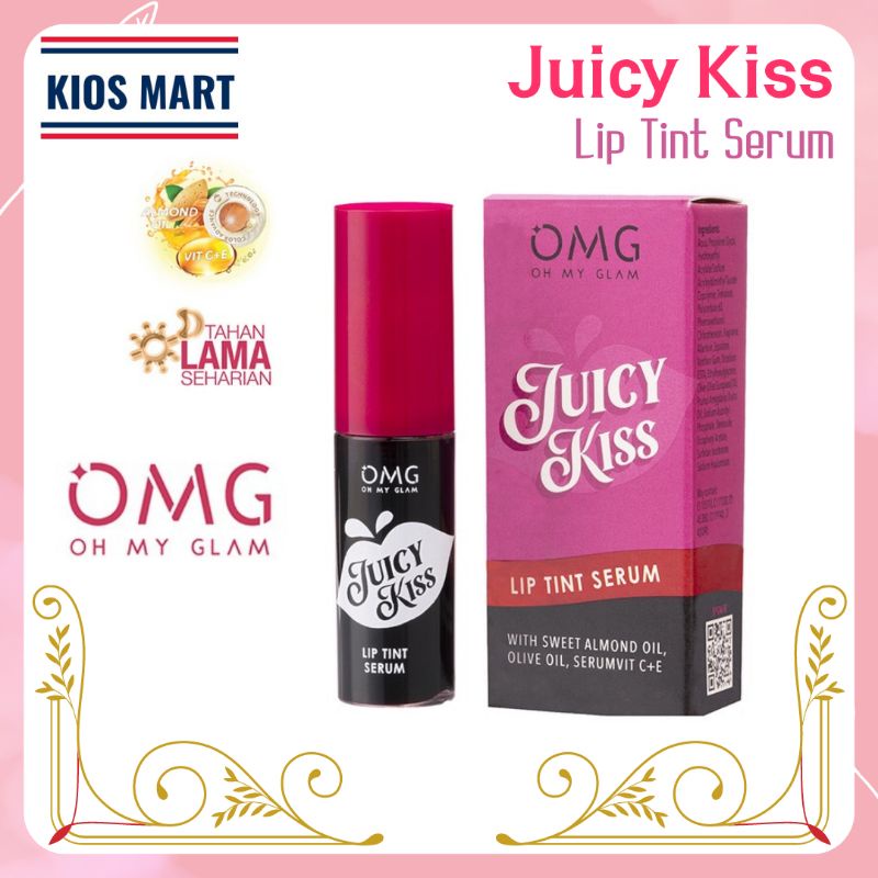 OMG Oh My Glam Juicy Kiss Lip Tint Serum | Serum Bibir | Lip Tint