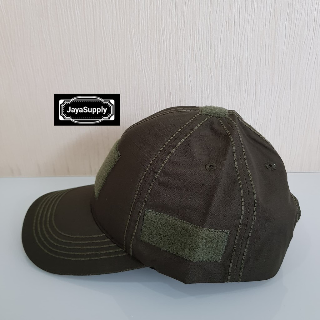 Topi Velcro HIJAU ARMY Tactical Combat Hat Militer Outdoor Rimba PDL
