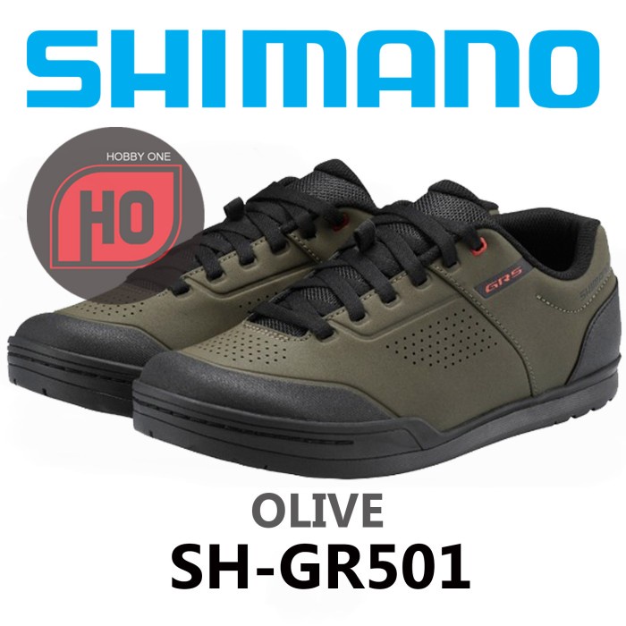 NEW SHIMANO GR5 SH-GR501 OLIVE - Sepatu MTB Off Road Gravity - 44