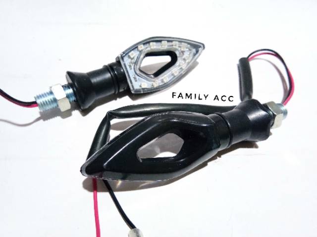 Lampu Sen Sein Led Lubang Model Baracuda For Motor Vixion - R15 - CBR - DLL