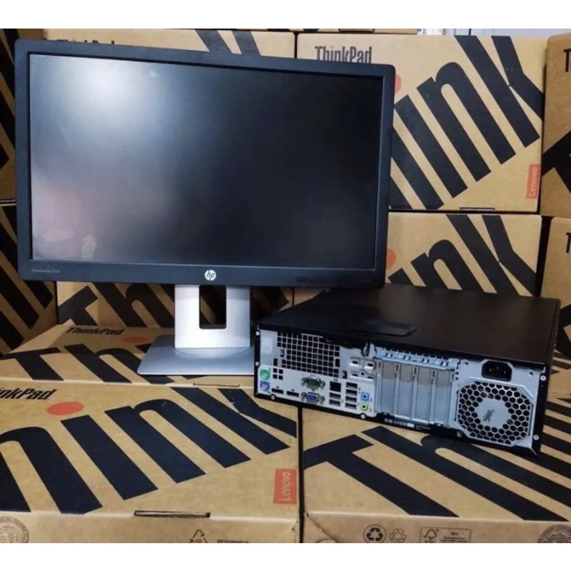 PAKET CPU MURAH HP PRODESK 600 G2 CORE i3 6100 RAM DDR4 8GB SSD256GB MONITOR LED 22inch