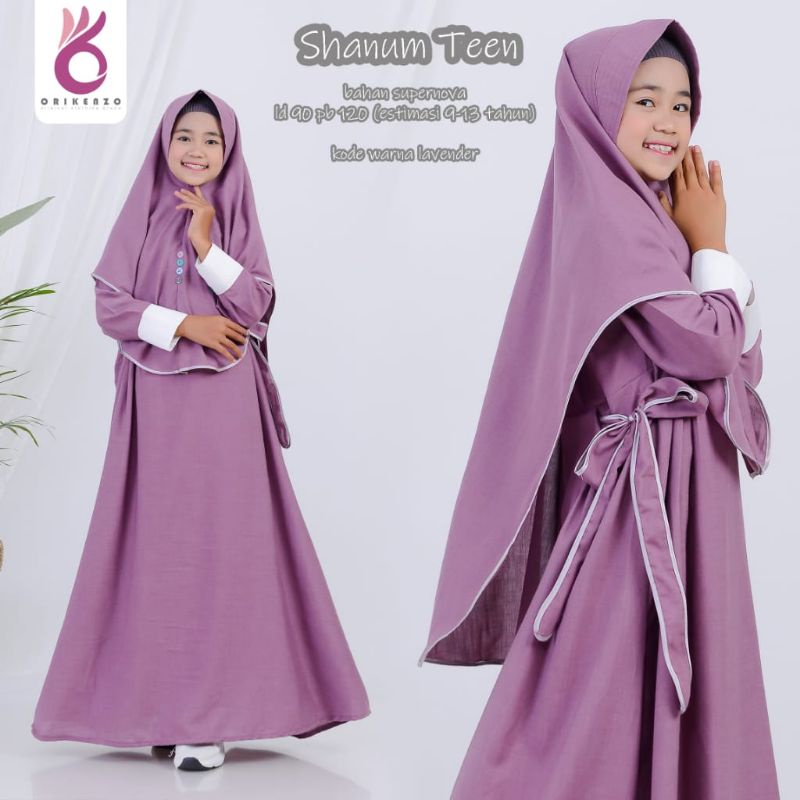 Gamis Syari Kids Gamis Shanum Teen Syari Gamis Syari Kids Usia 9-13 Tahun