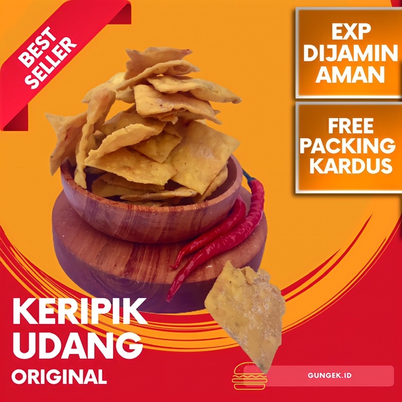 

CEMILAN KILOAN KERIPIK UDANG ORIGINAL BERAT 250gram BEST SELLER