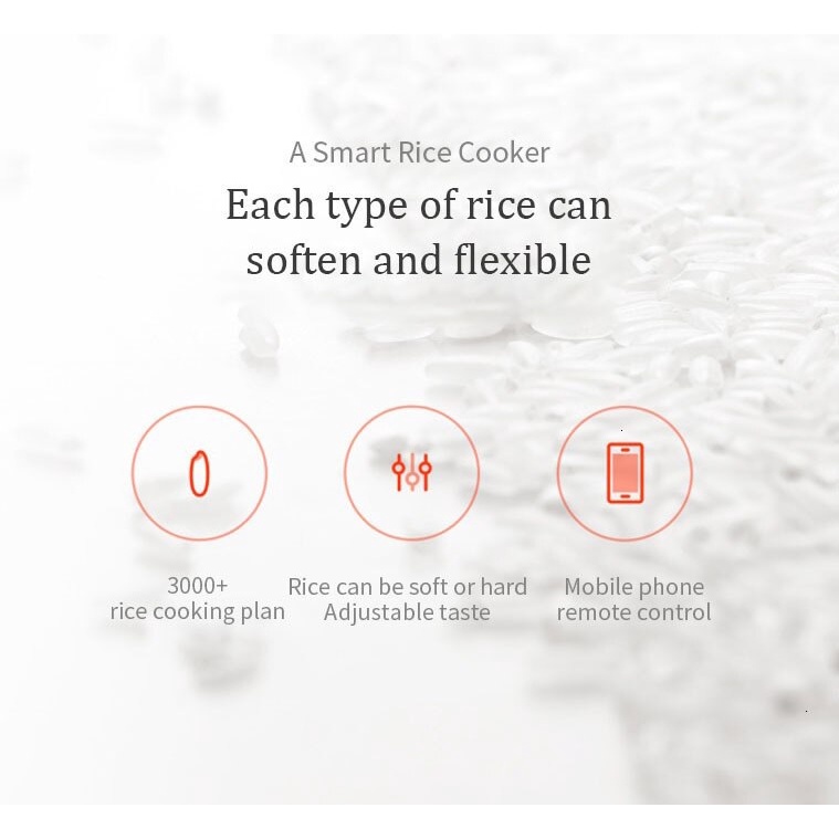 MIJIA Rice Cooker IH 3L - Smart Rice Cooker 1130W - IHFB01CM - Non Stick Food Grade - Penanak Nasi Pintar Serbaguna