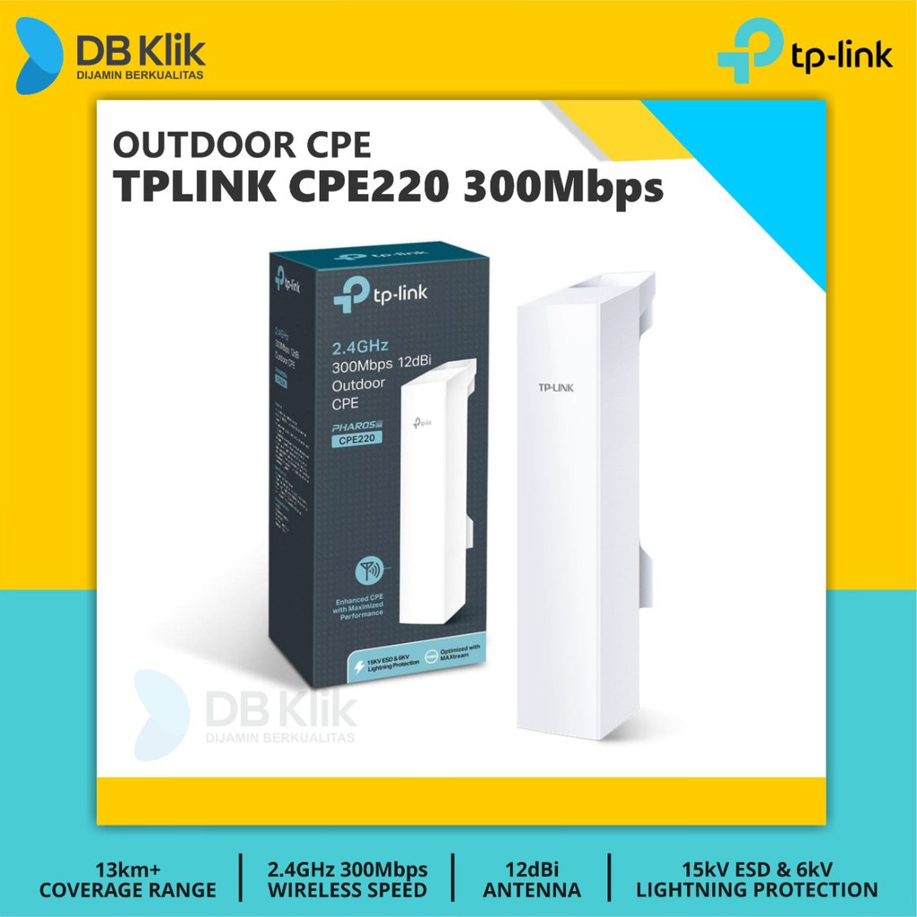 Outdoor Wireless TP-Link CPE220 2.4GHz 300Mbps 12dBi