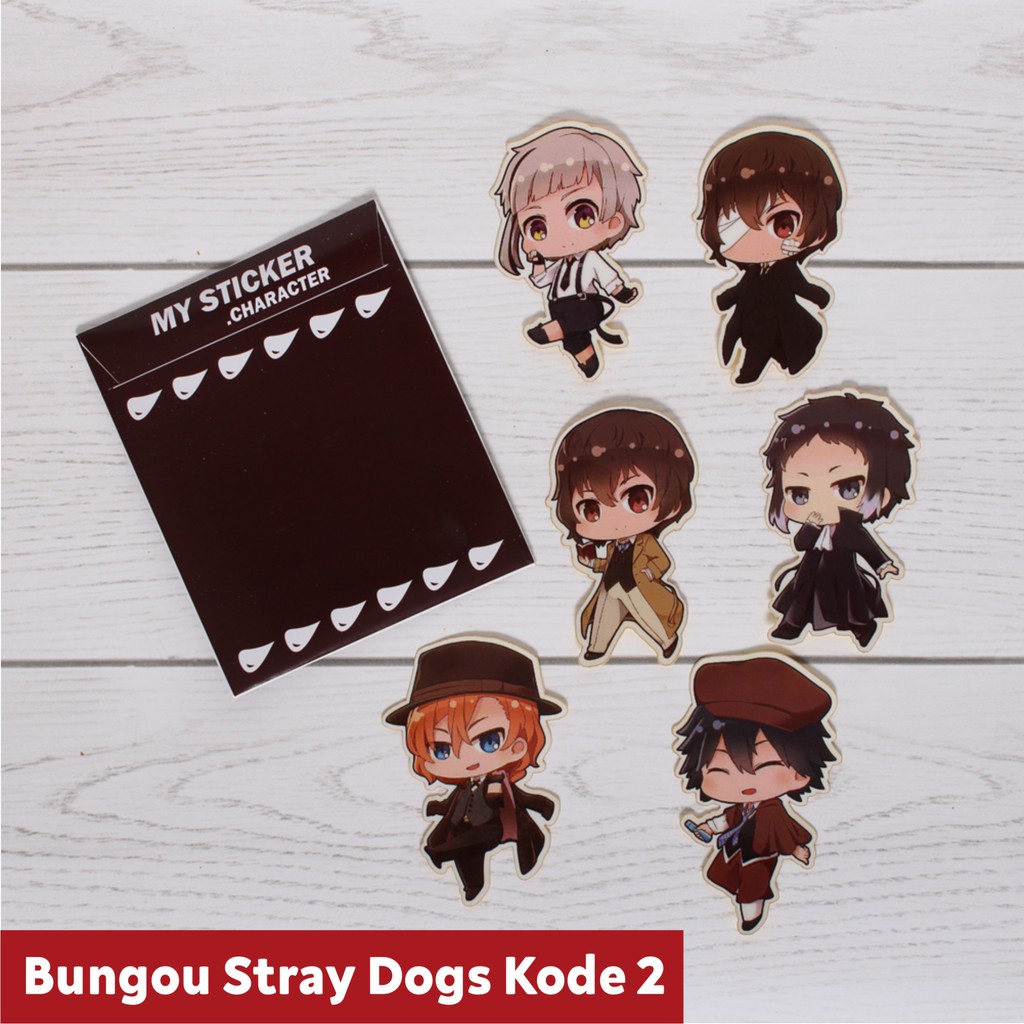 Koleksi Stiker Anime terlengkap - Sticker Bungou STray Dogs Kode 1