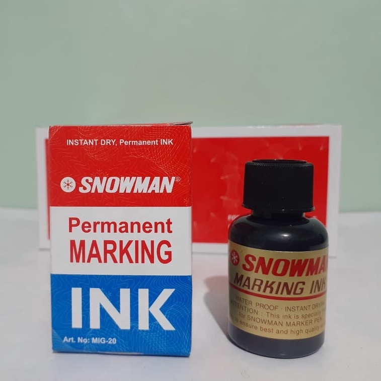 Refill Ink Snowman Permanent Marking / Isi Ulang Tinta Permanen Refill Snowman