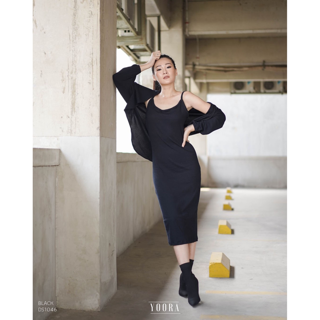 MyYoora Gothic Set Midi Dress DS1046