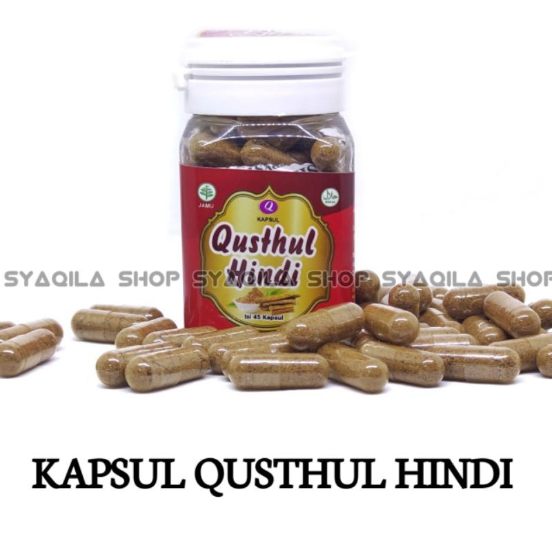 KUSTUL HINDI Kapsul Qusthul Hindi Qust AL Hindi Herbal Isi 45 Capsul