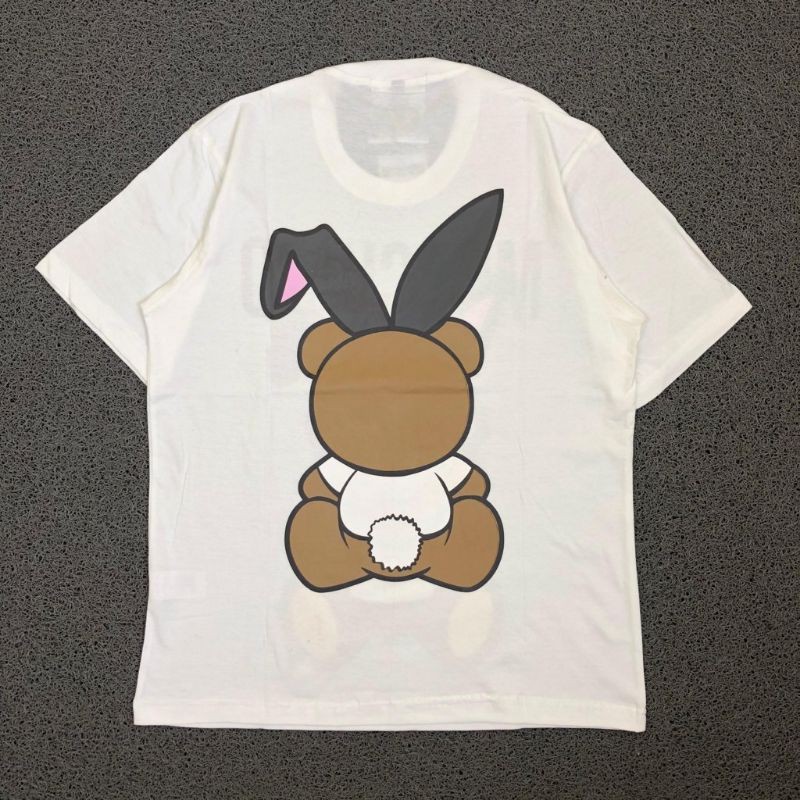 Kaos Tshirt Moschino Rabbit Playboy Hitam &amp; Putih Premium Hight Quality