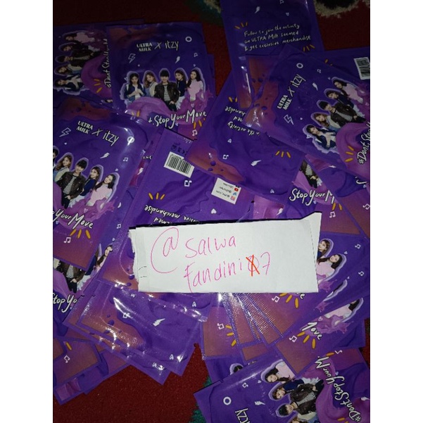 Photocard itzy × ultra milk (susu ultra milk) photocard itzy