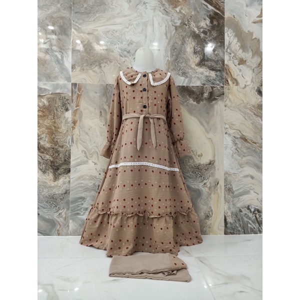 BISA COD GAMIS ANAK CRINKLE URAGIRI AIRFLOW RUBIAH RUBY MUSLIM ANAK CRINKLE URAGIRI