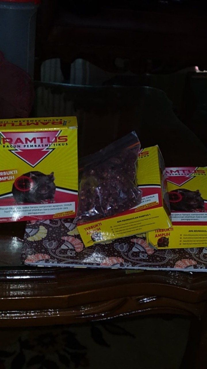 Ramtus Racun Tikus Ampuh Mati Kering Tidak Bau Pembasmi Curut Wirog Mencit Dirumah Di Mobil 6 Pack