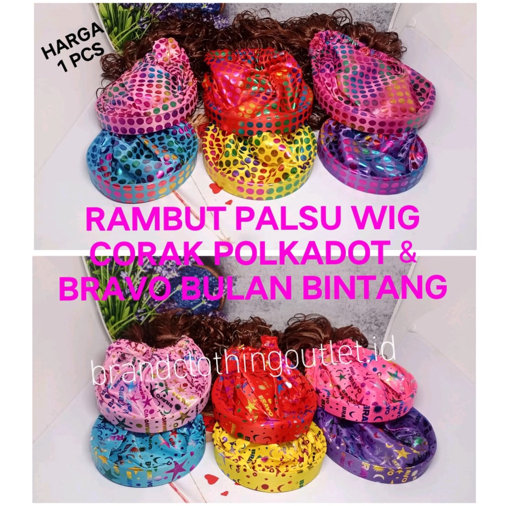 BANDO WIG RAMBUT PALSU   ANAK DAN DEWASA | BANDANA RAMBUT PALSU / WIG HEADBAND | BDW-874544