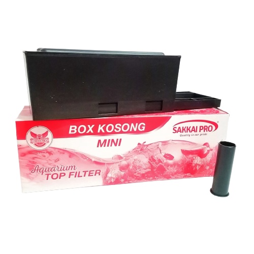 Sakkai Pro Box Kosong Kecil Mini Kotak Boks Filter Atas Aquarium Akuarium