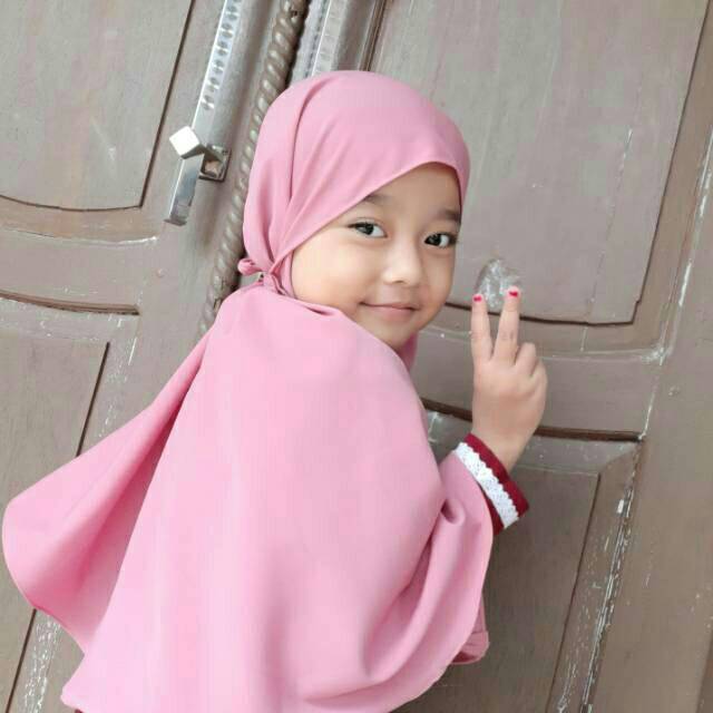 Bergo Anak Maryam Diamond Jilbab Anak Instan Kerudung Bergo size M/Jilbab instant mariyam anak