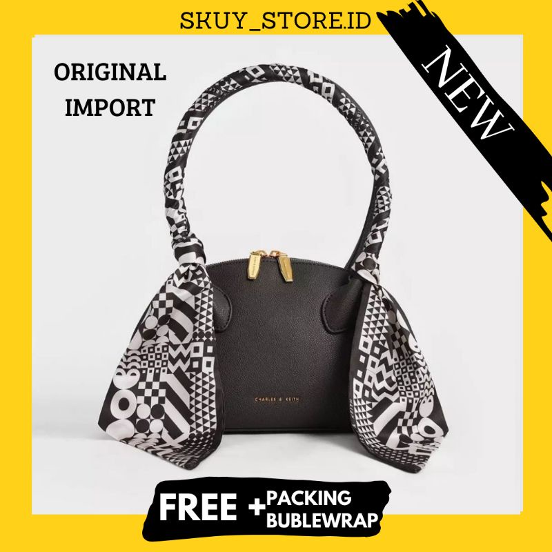 TAS CK CHRLES & KEIITH HAND HAND BAG SCARF WANITA NEW BRANDED MBC1340