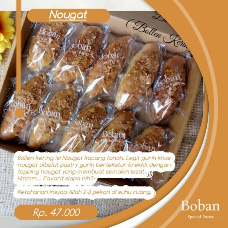 

Bollen Kering (Bolling) Nougat Kacang Boban Solo - Sragen