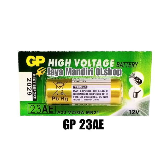 Baterai GP 23AE / 23A Alkaline Battery 12V Original ( 1 lembar / 5 pcs )