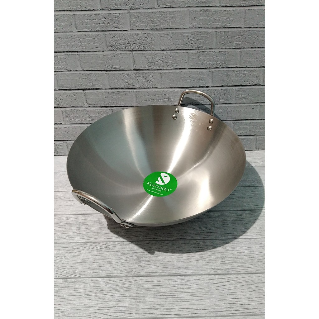 WAJAN KOMODO 40 CM WAJAN STAINLESS KWALI PENGGORENGAN
