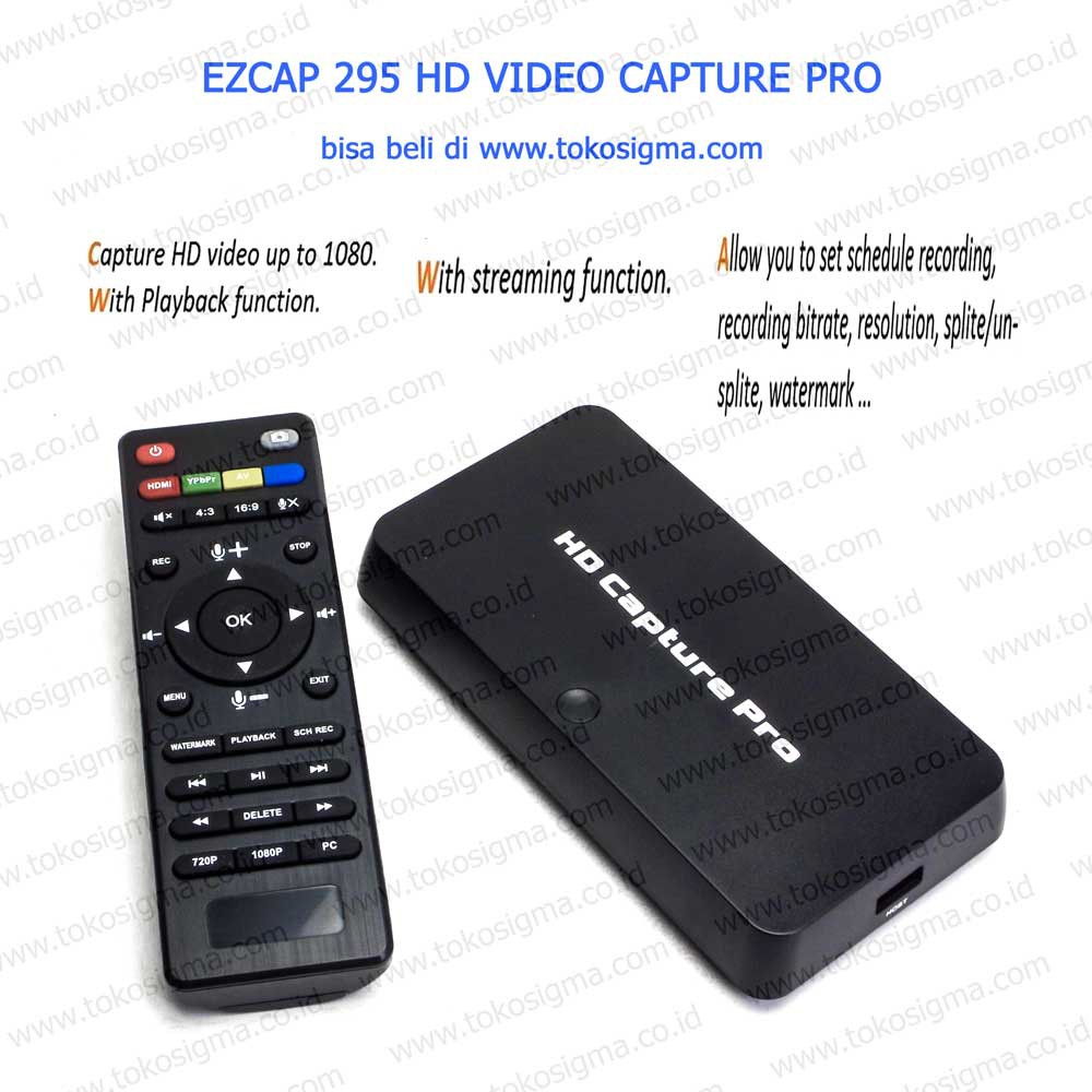 HD CAPTURE PRO EZCAP 295 HDMI AV WITH PLAYBACK AND SCHEDULE RECORD