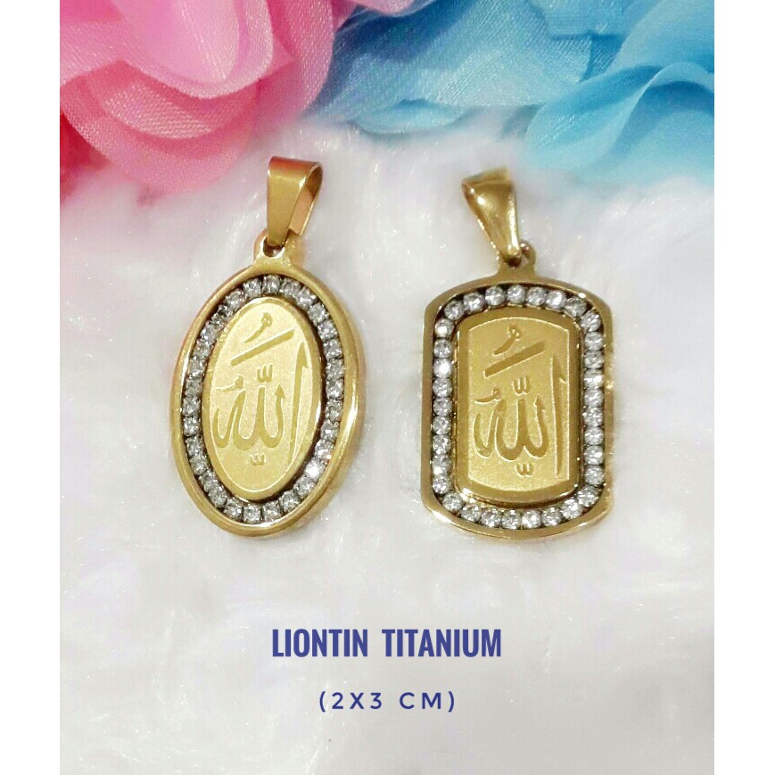 Liontin Lafaz ALLAH Kalung TITANIUM Lafaz ALLAH
