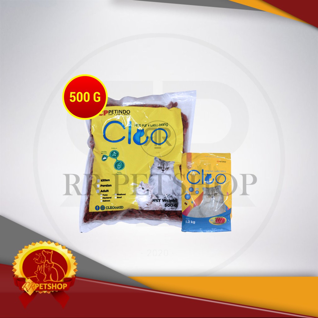 Makanan Kucing Cleo Adult Cat Food Repacking 500 gram