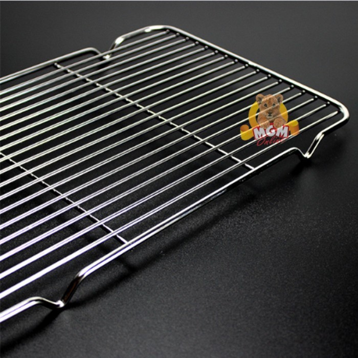 30x20 Stainless Wire Mesh Peniris gorengan / BBQ grill / tatakan kue