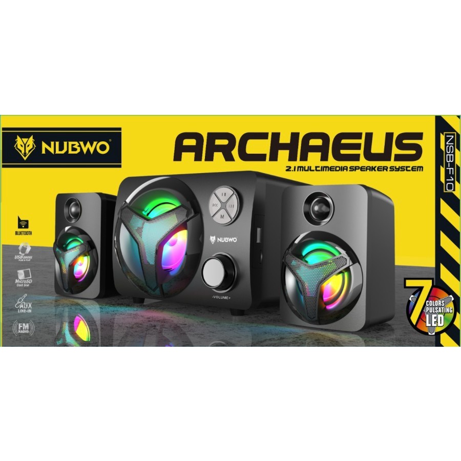 Speaker NUBWO NSB-F10 Subwoofer With Volume Control 7 Color LED